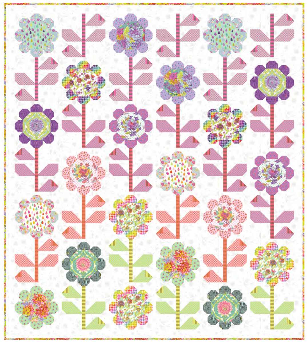 Blooming Bouquets Light Quilt - Download PDF Pattern