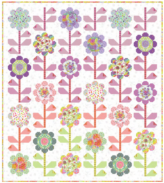 Blooming Bouquets Light Quilt - Download PDF Pattern