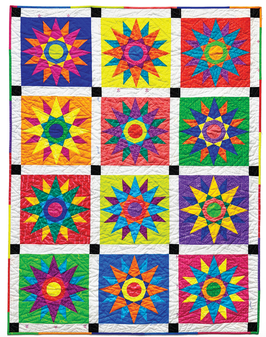 Fat Quarter Bullseye Quilt- Download PDF Pattern
