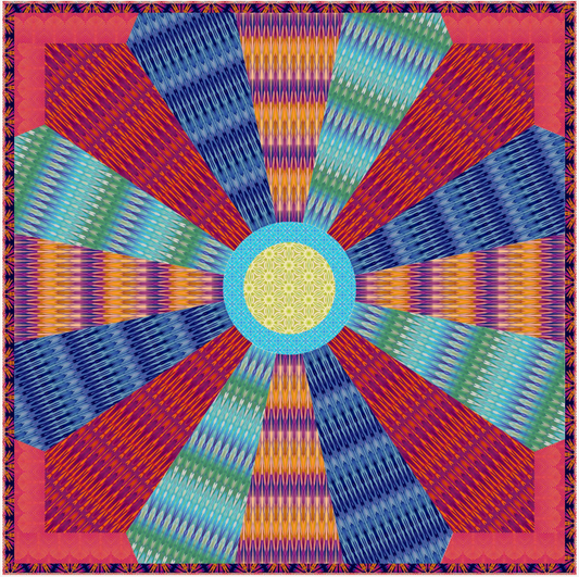 Cosmic Dresden Quilt - Download PDF Pattern
