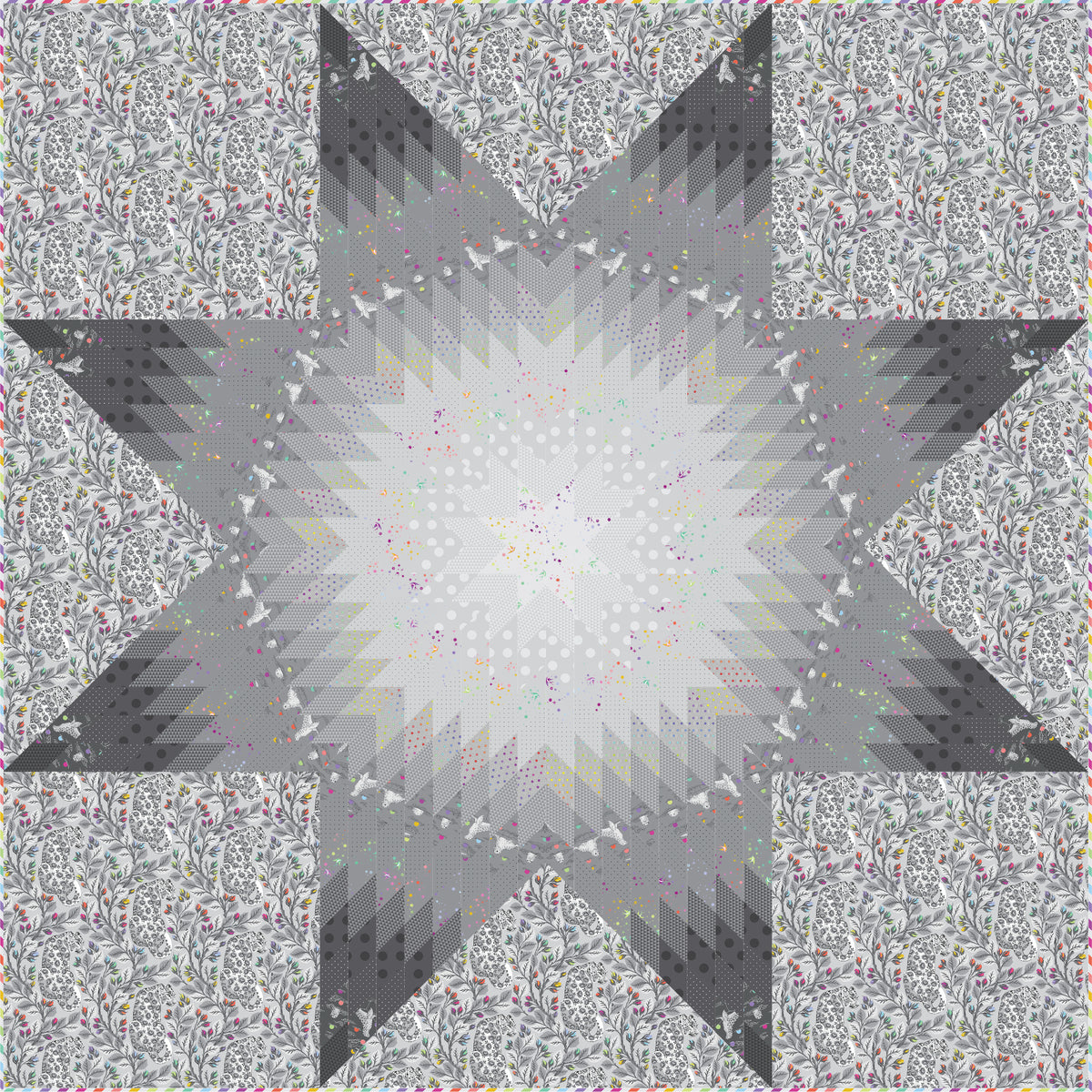 Shadow Star Quilt - Download PDF Pattern – Sew Colorful
