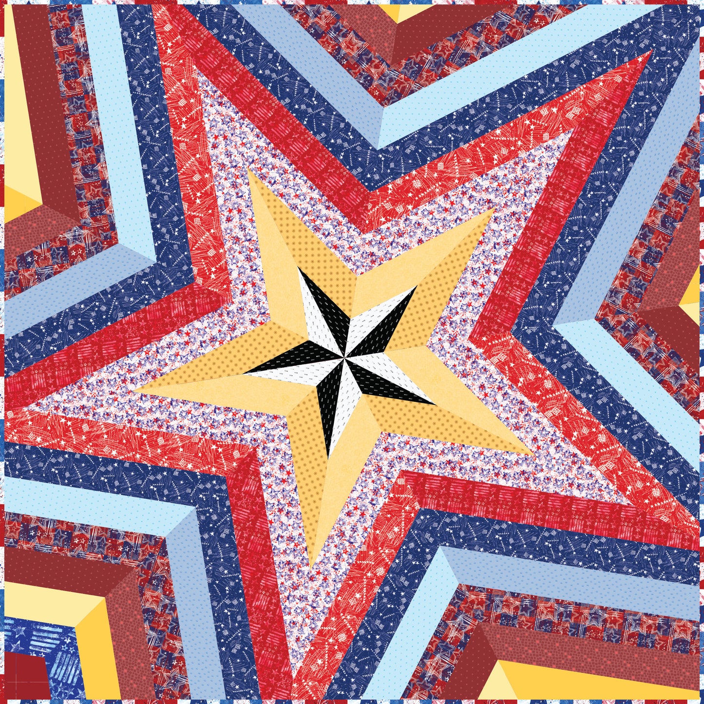 Star Storm Quilt- Paper Pattern - By Victoria Findlay Wolfe