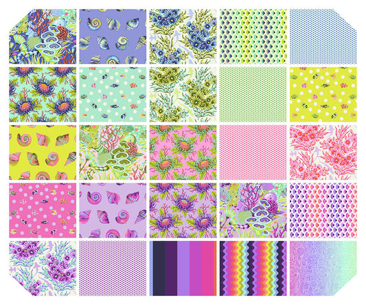 PRE-ORDER Friends & Anemones - Seafoam - Floral Reef Tula Pink - PWTP265.SEAFOAM