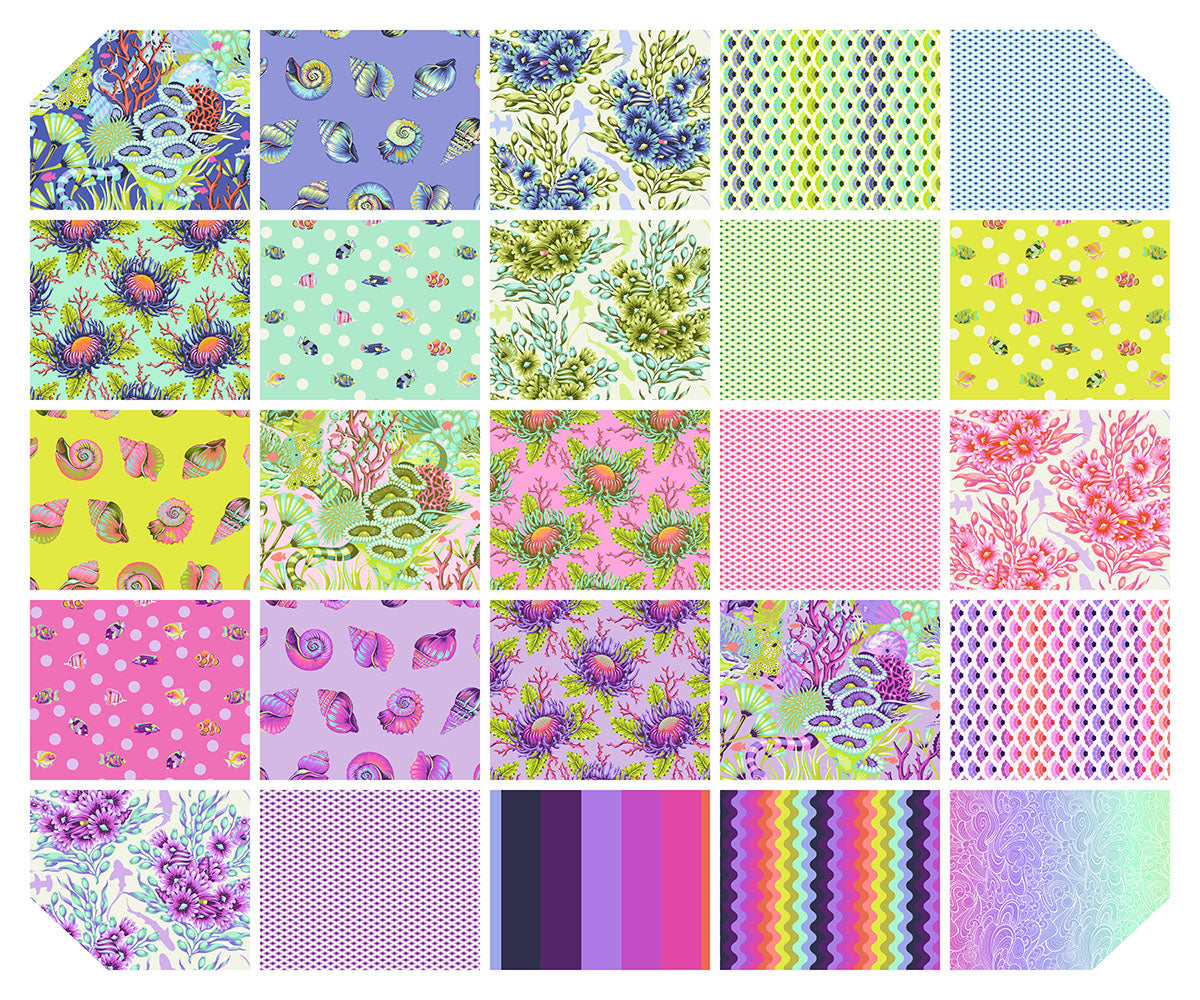 PRE-ORDER Lighthouse Windows - Marine - Floral Reef Tula Pink - PWTP273.MARINE