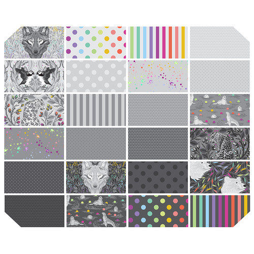 PRE-ORDER - FAT QUARTER PACK - Graywork by Tula Pink-  FB4FQTP.GRAYWORK - Tula Pink - October 2025