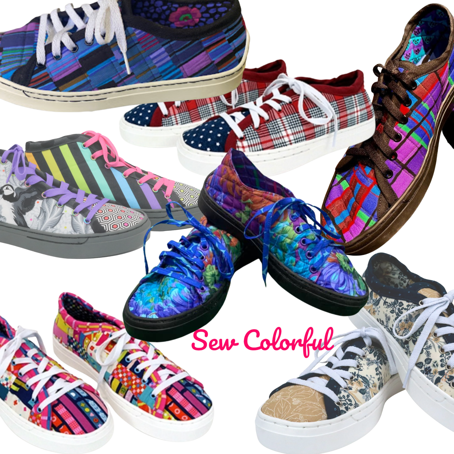 Patchwork Kicks DIY Quilted Sneaker Kit (All-Inclusive)