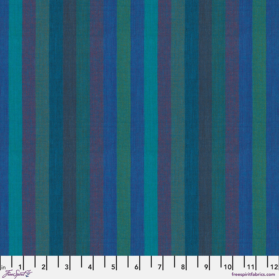WOVEN STRIPES BROAD STRIPES Blue WSGP003 Kaffe Fassett Collective FEBRUARY 2025