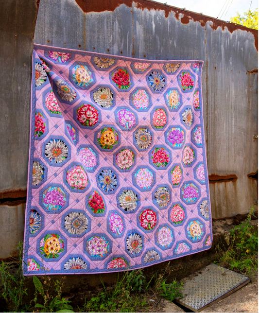BLOOMING OCTAGONS PASTEL Fabric Pack -  77" X 77"  - Kaffe Fassett Collective