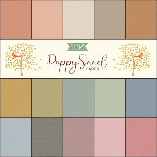 Poppy Seed Charm Pack - Tilda Fabrics - 5" - 30pcs