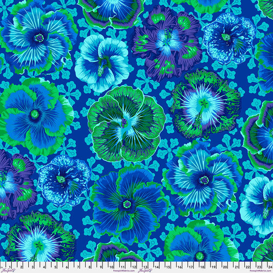 FLOATING HIBISCUS BLUE PWPJ122 PHILIP JACOBS KFC Fall August 2023