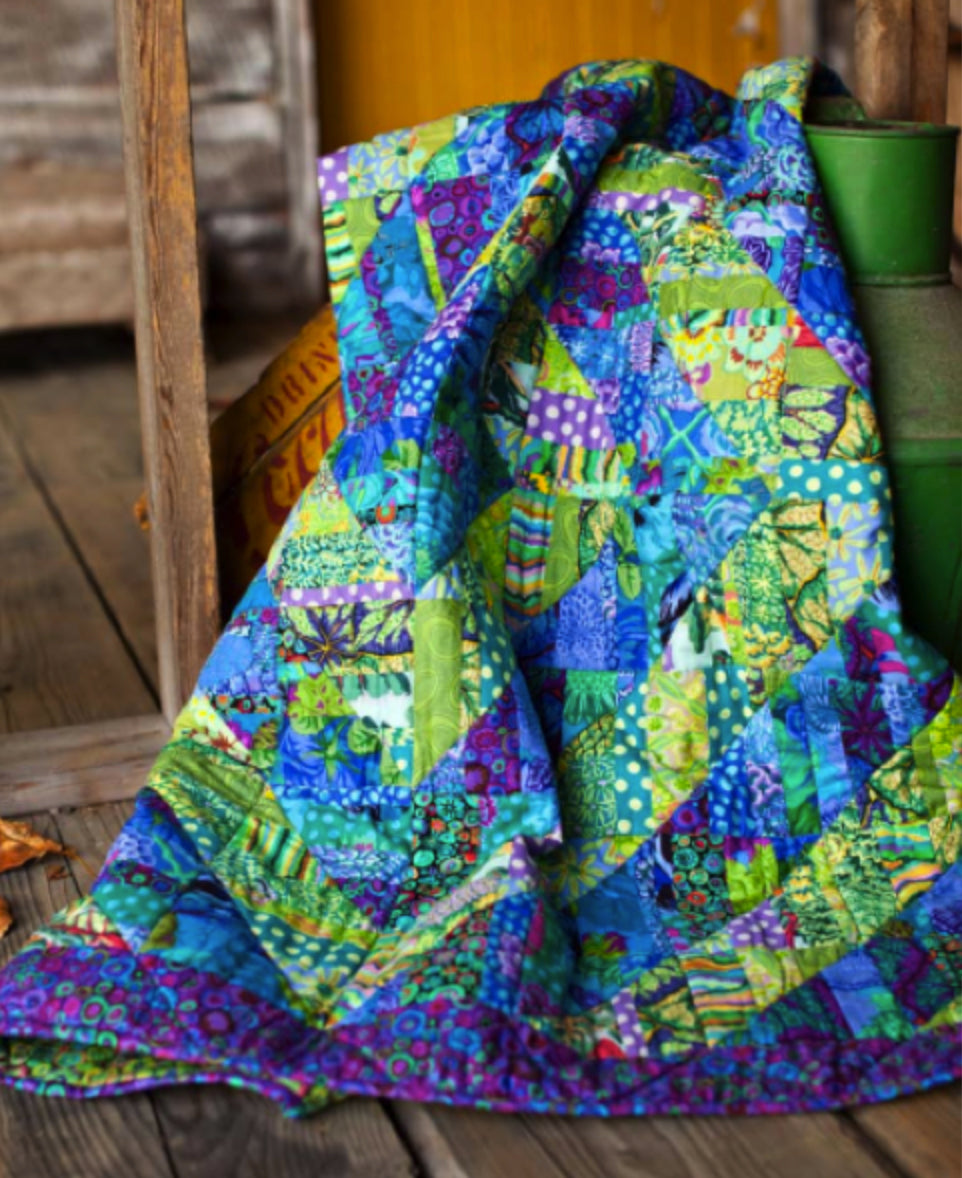 LARGE  FRAGMENTED TRIANGLES Quilt Kit - Kaffe Fassett Collective fabrics