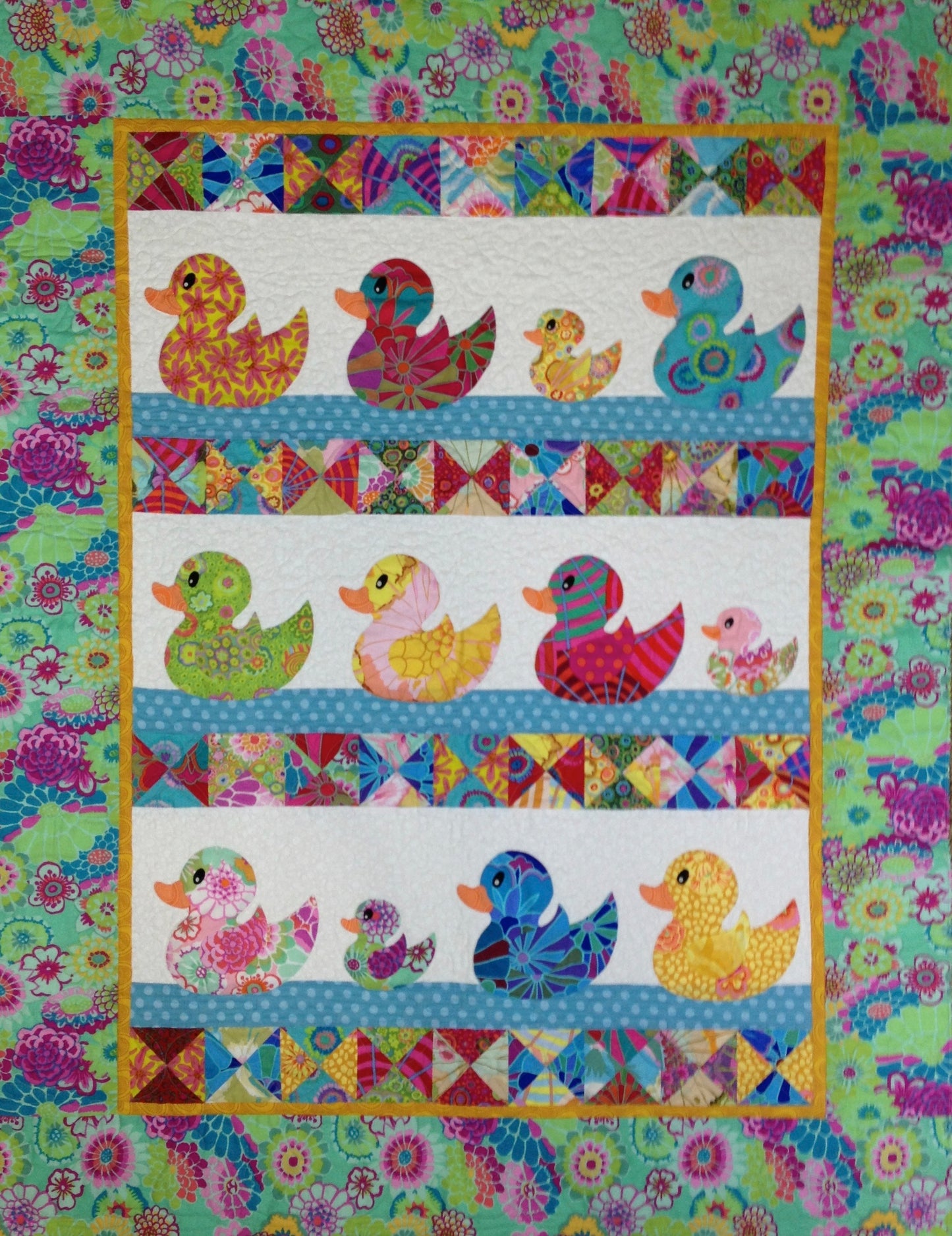 JUST DUCKY Baby Quilt PDF Pattern  by Sew Colorful