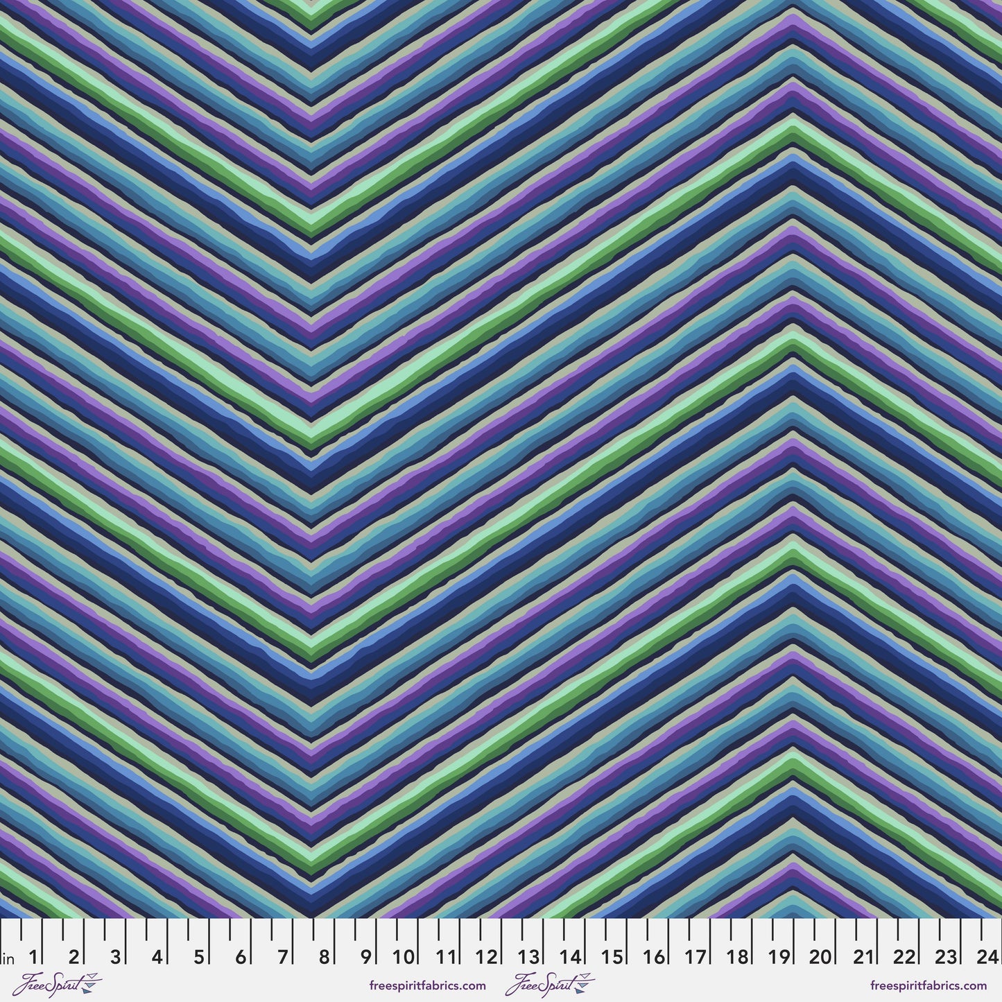 CHEVRON STRIPE BLUE PWGP090 Kaffe Fassett December 2022