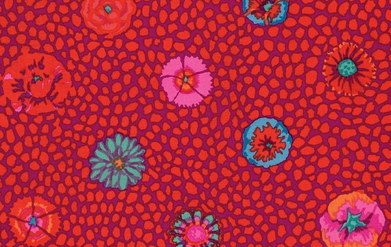GUINEA FLOWER RED  PWGP59  Kaffe Fassett
