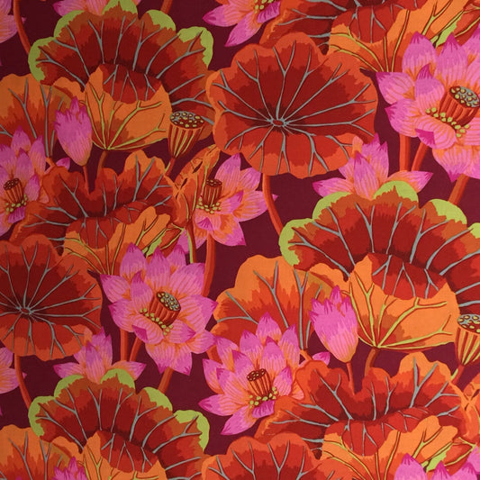 LAKE BLOSSOMS RED PWGP093 Kaffe Fassett