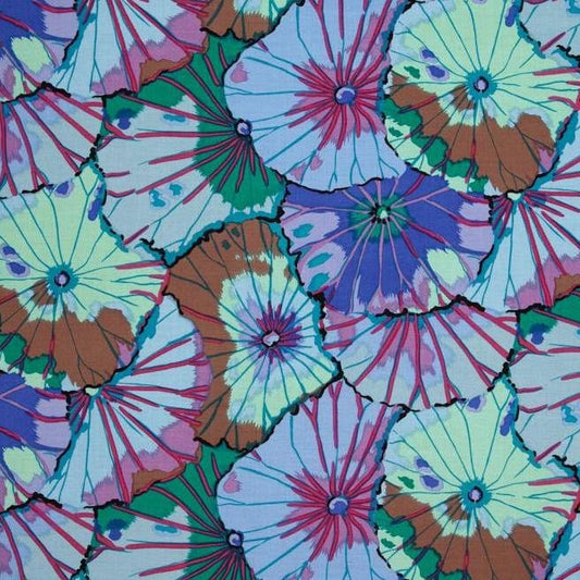 LOTUS LEAF  BLUE PWGP29   Kaffe Fassett