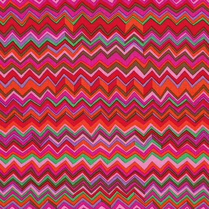 ZIG ZAG WARM Red PWBM043  Brandon Mably