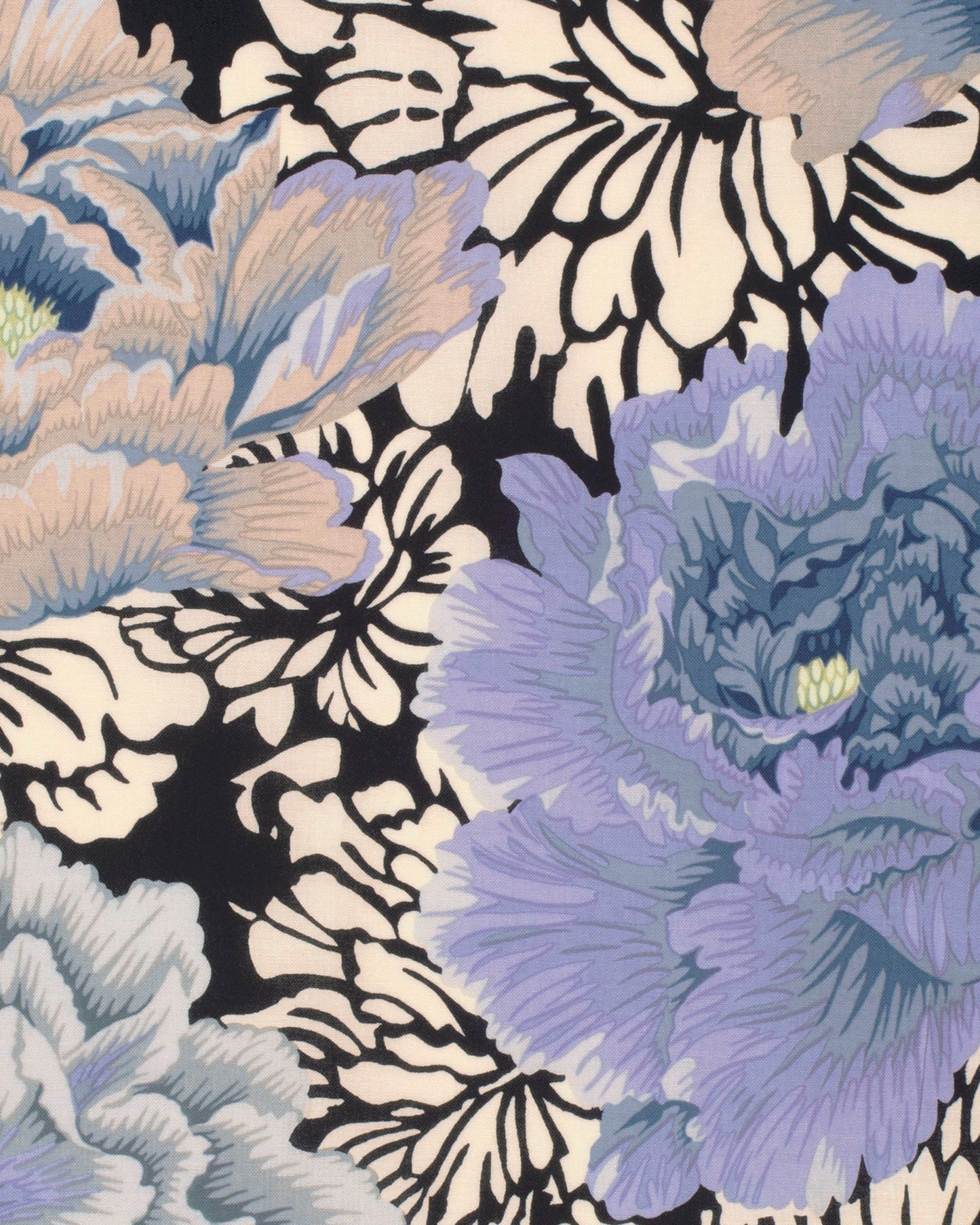 BROCADE PEONY GREY GRAY Philip Jacobs
