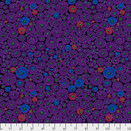 BUTTON MOSAIC PURPLE PWGP182 Kaffe Fassett