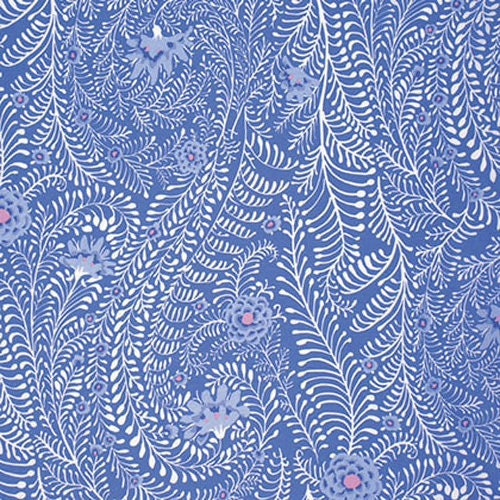 FERNS PERIWINKLE Blue PWGP147 Kaffe Fassett