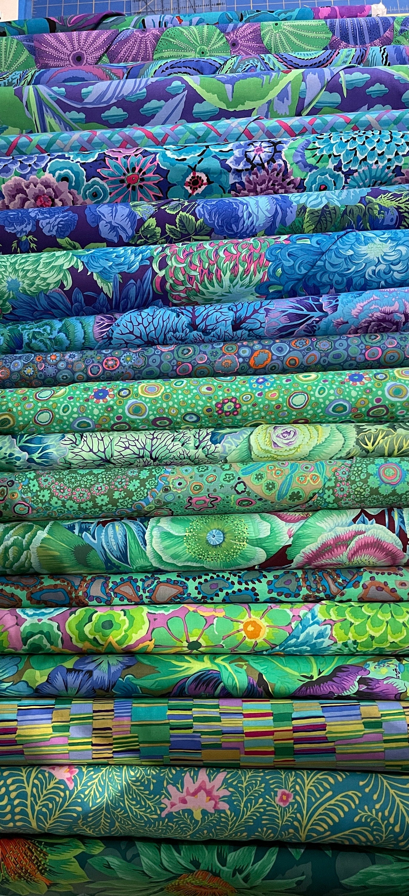 FRAGMENTED TRIANGLES 48"x48" Quilt Kit - Kaffe Fassett Collective fabrics