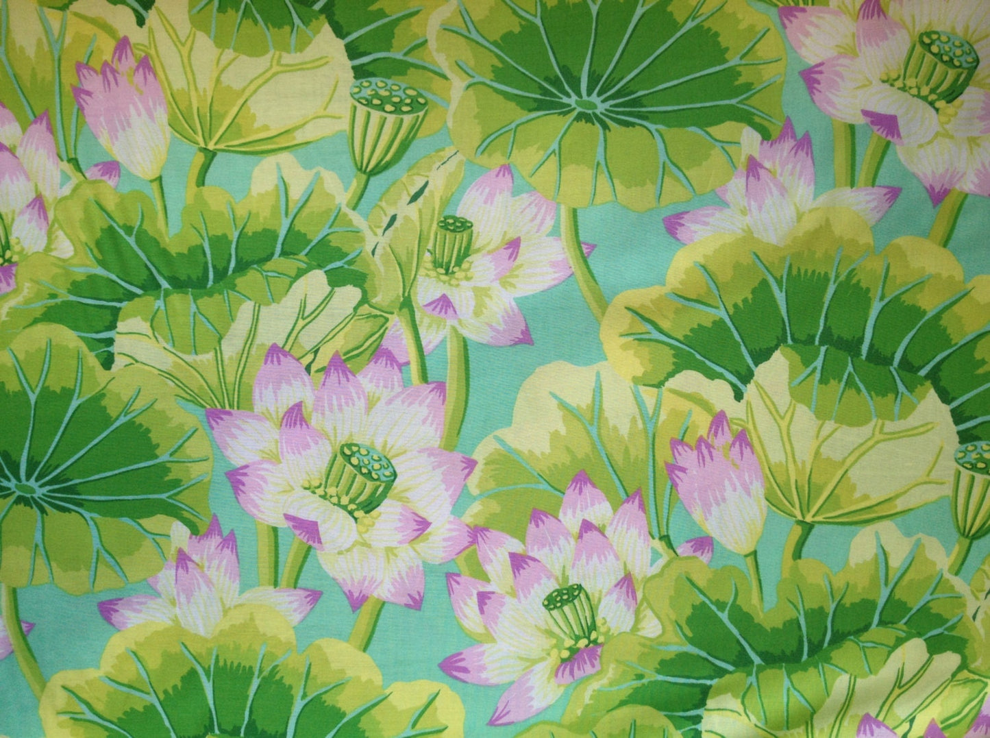 LAKE BLOSSOMS GREEN PWGP093 Kaffe Fassett